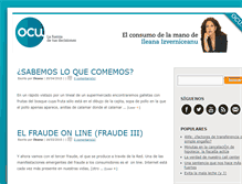 Tablet Screenshot of elblogdelosconsumidores.com